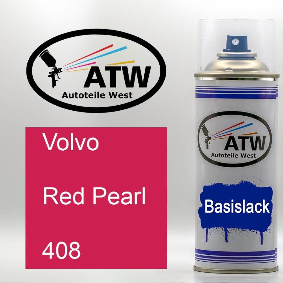 Volvo, Red Pearl, 408: 400ml Sprühdose, von ATW Autoteile West.